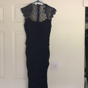 Navy gown